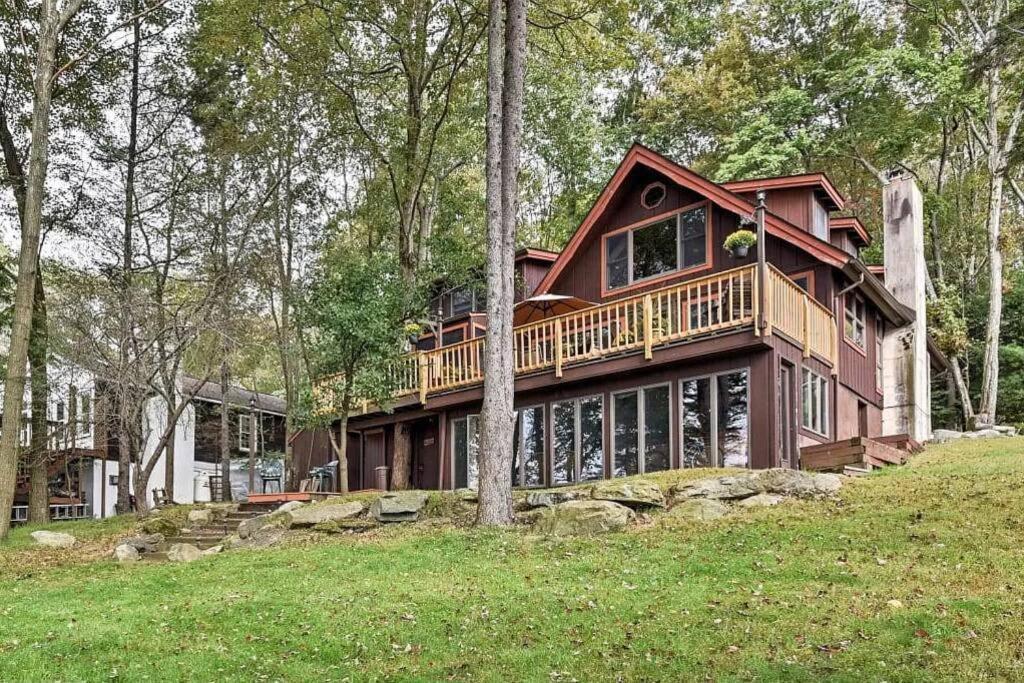 Lakefront Cabin Pvt Beach And Dock - Sunset Marina Arrowhead Lake المظهر الخارجي الصورة