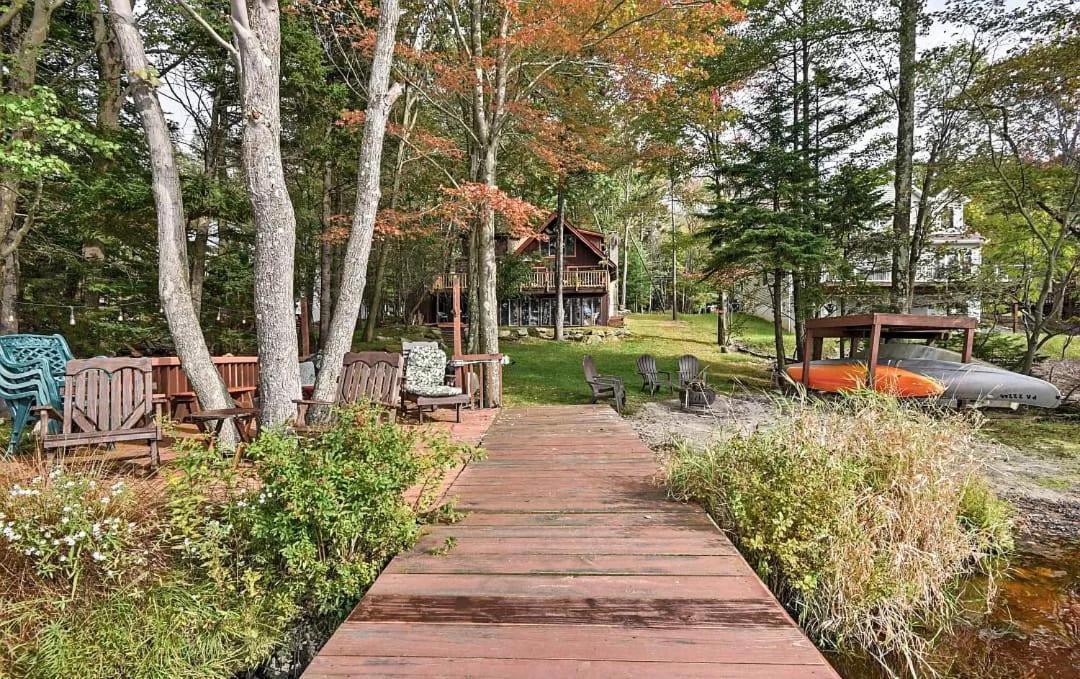 Lakefront Cabin Pvt Beach And Dock - Sunset Marina Arrowhead Lake المظهر الخارجي الصورة